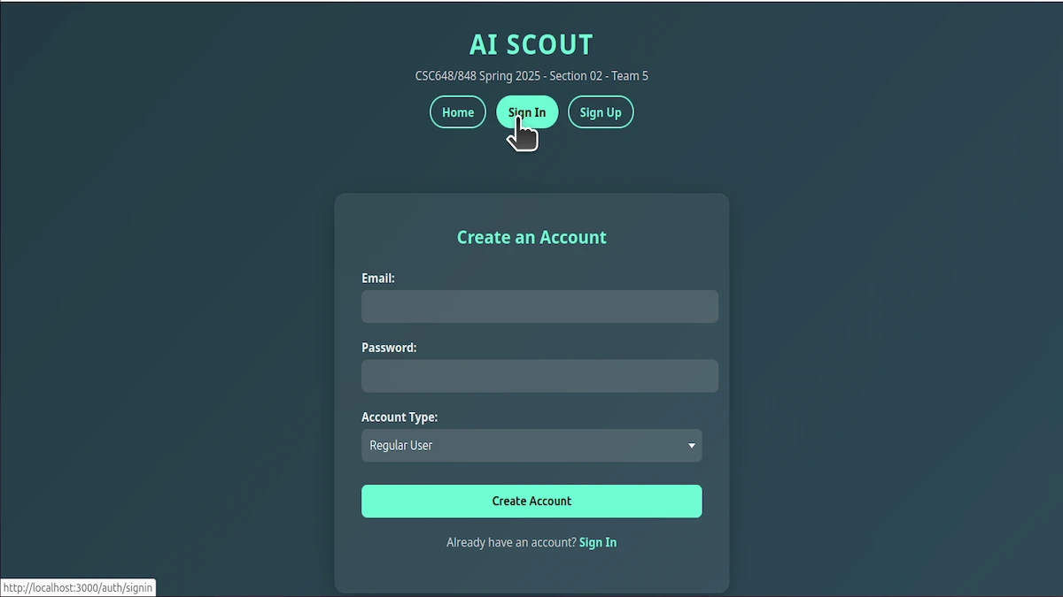 AI Scout project preview